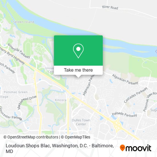 Loudoun Shops Blac map