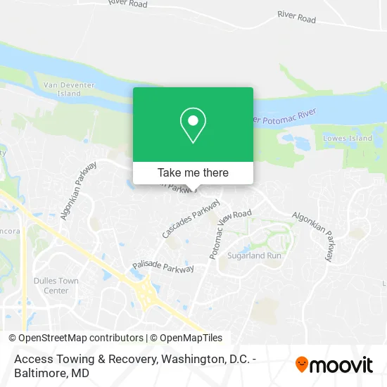 Access Towing & Recovery map