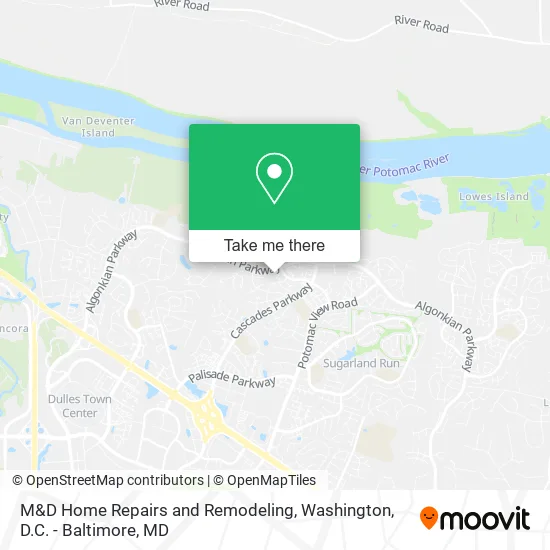 M&D Home Repairs and Remodeling map