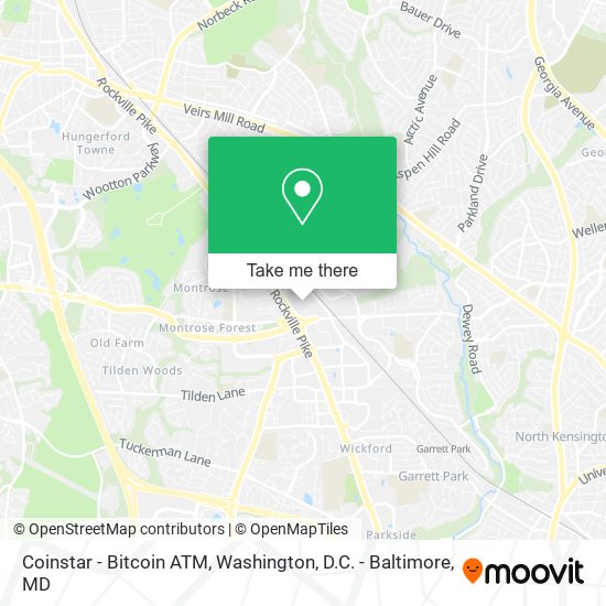 Mapa de Coinstar - Bitcoin ATM