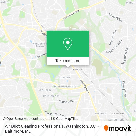 Mapa de Air Duct Cleaning Professionals