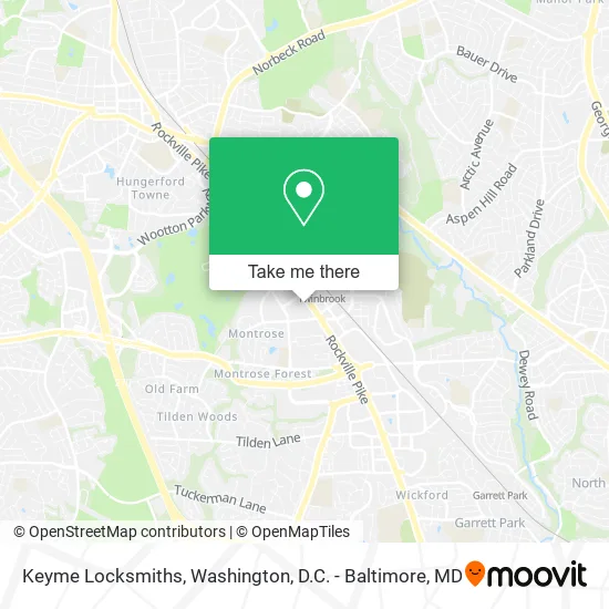Keyme Locksmiths map