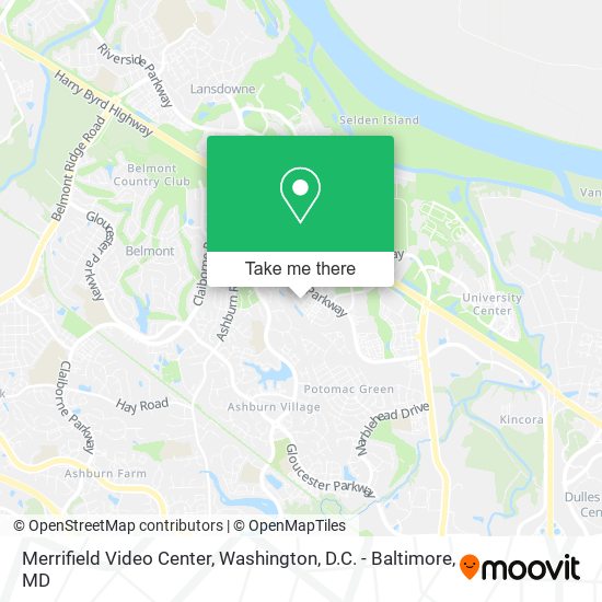 Merrifield Video Center map