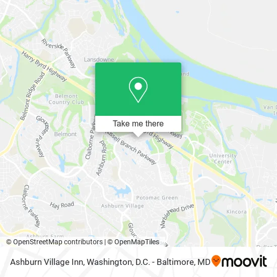 Ashburn Village Inn map