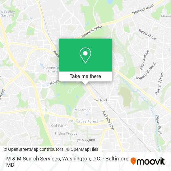 M & M Search Services map