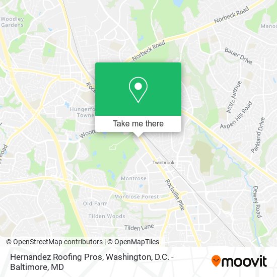 Hernandez Roofing Pros map