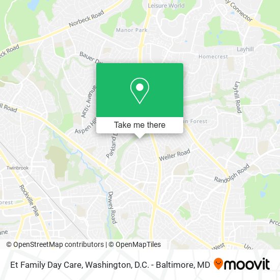 Et Family Day Care map
