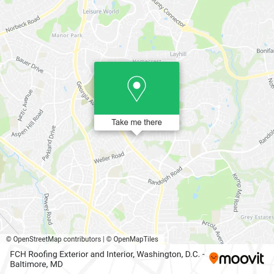 FCH Roofing Exterior and Interior map