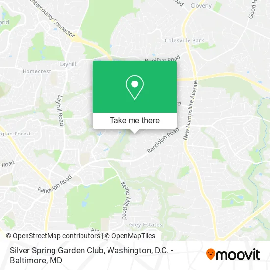 Mapa de Silver Spring Garden Club