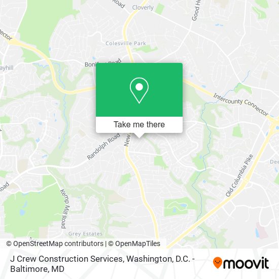 Mapa de J Crew Construction Services