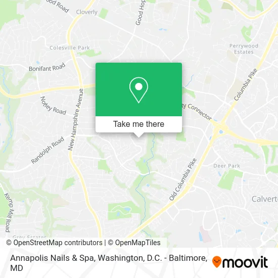 Annapolis Nails & Spa map