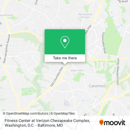 Mapa de Fitness Center at Verizon Chesapeake Complex