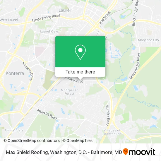 Max Shield Roofing map