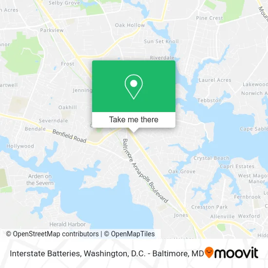 Interstate Batteries map