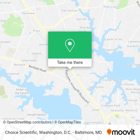 Choice Scientific map