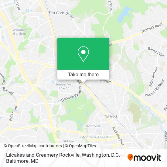 Mapa de Lilcakes and Creamery Rockville