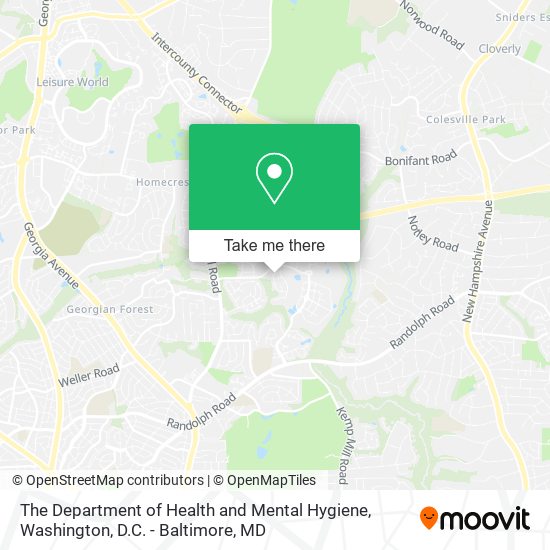 Mapa de The Department of Health and Mental Hygiene