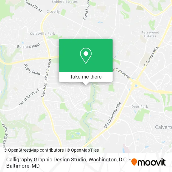Calligraphy Graphic Design Studio map