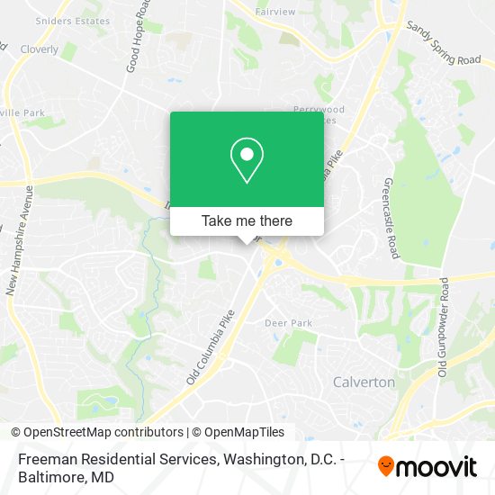 Freeman Residential Services map