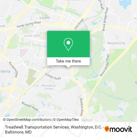 Treadwell Transportation Services map