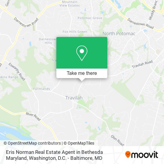 Eris Norman Real Estate Agent in Bethesda Maryland map