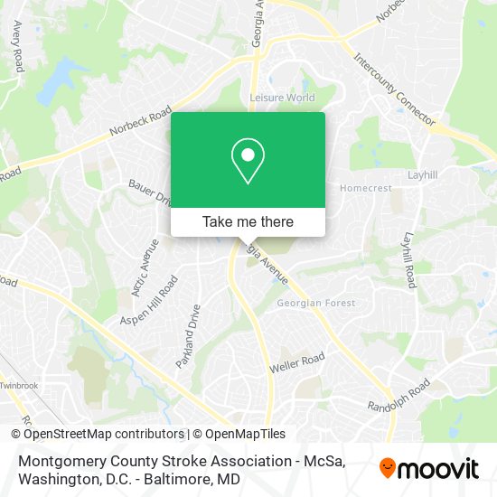 Montgomery County Stroke Association - McSa map