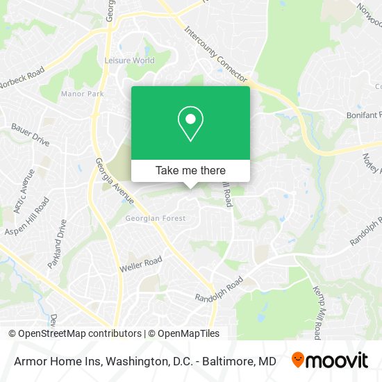 Armor Home Ins map