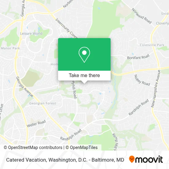 Catered Vacation map