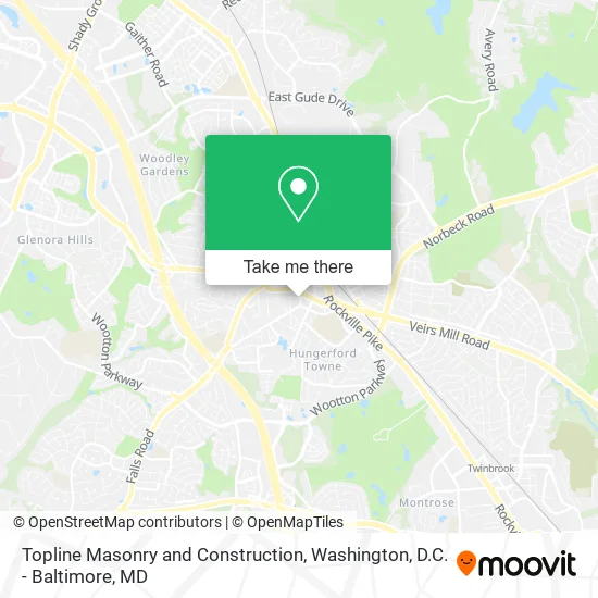 Topline Masonry and Construction map
