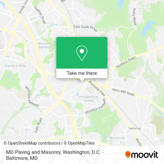 MD Paving and Masonry map