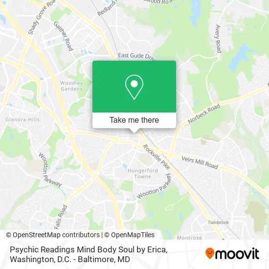 Psychic Readings Mind Body Soul by Erica map