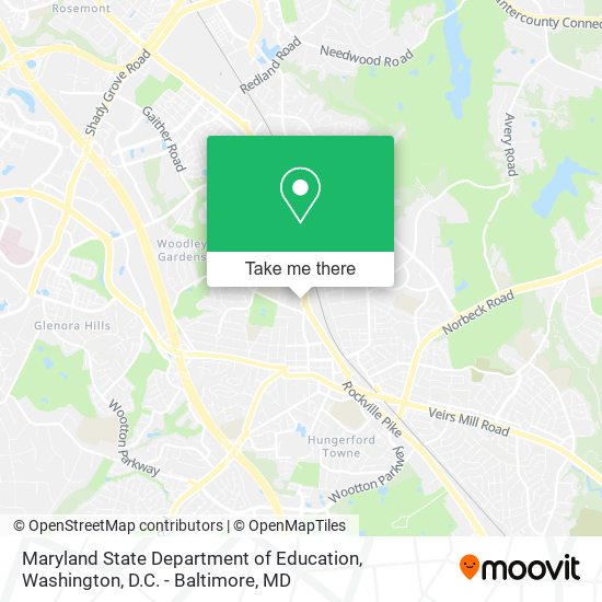 Maryland State Department of Education map