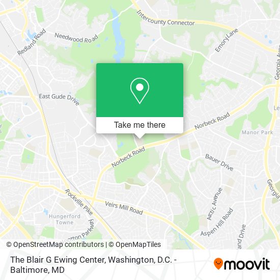 Mapa de The Blair G Ewing Center