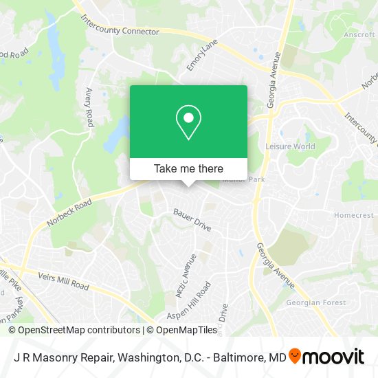 J R Masonry Repair map