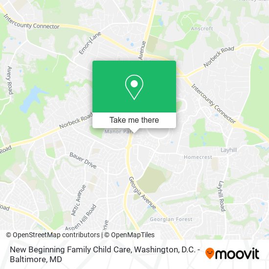 Mapa de New Beginning Family Child Care