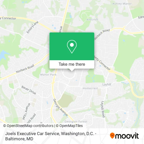 Mapa de Joels Executive Car Service