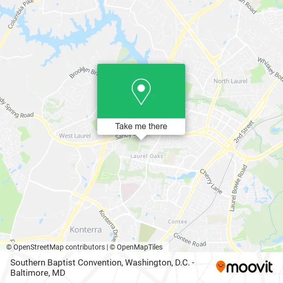 Southern Baptist Convention map