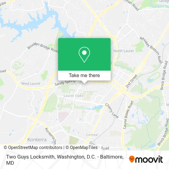 Two Guys Locksmith map