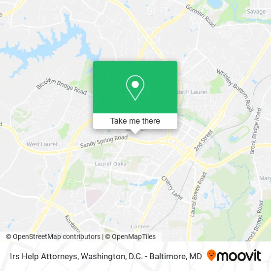 Mapa de Irs Help Attorneys