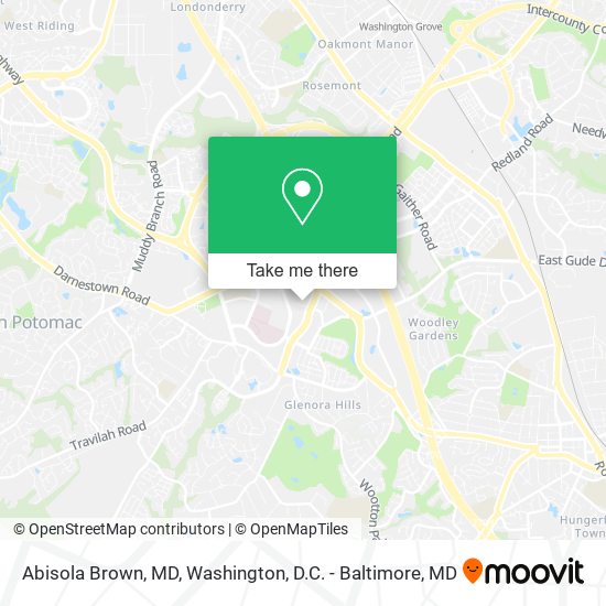 Abisola Brown, MD map