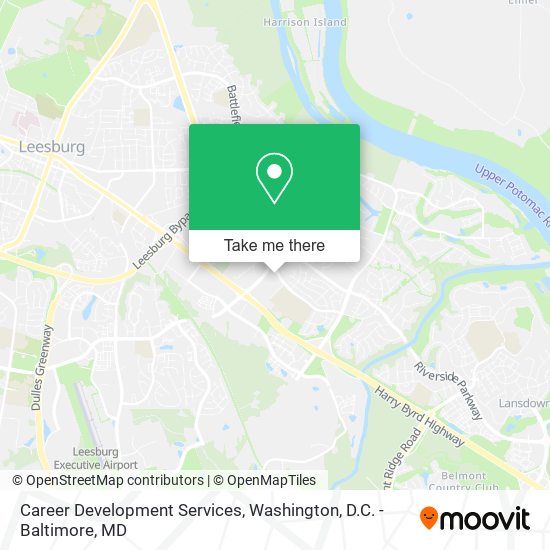 Career Development Services map