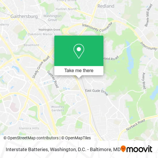 Interstate Batteries map