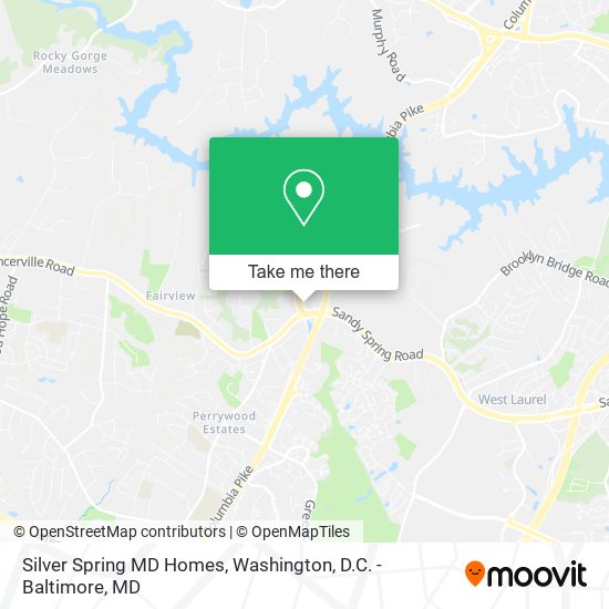 Silver Spring MD Homes map
