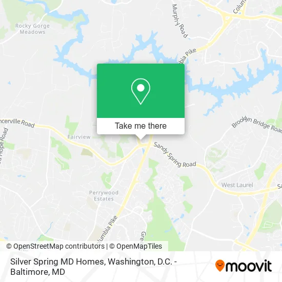 Silver Spring MD Homes map