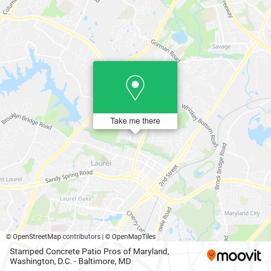 Mapa de Stamped Concrete Patio Pros of Maryland