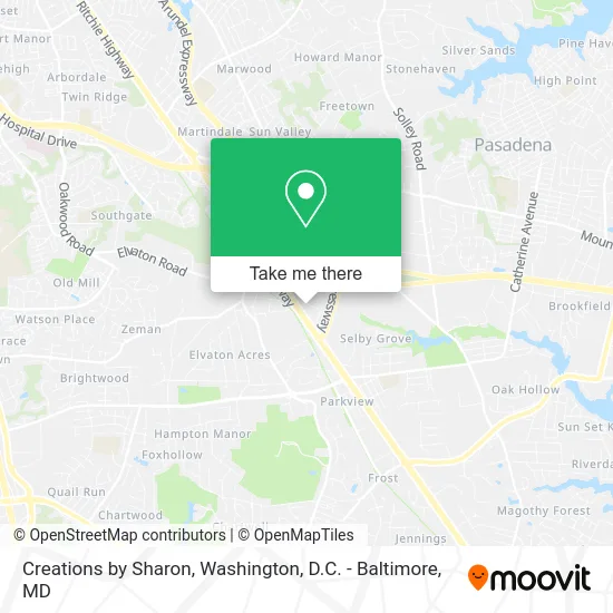 Creations by Sharon map