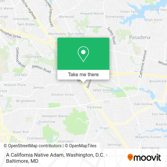 A California Native Adam map