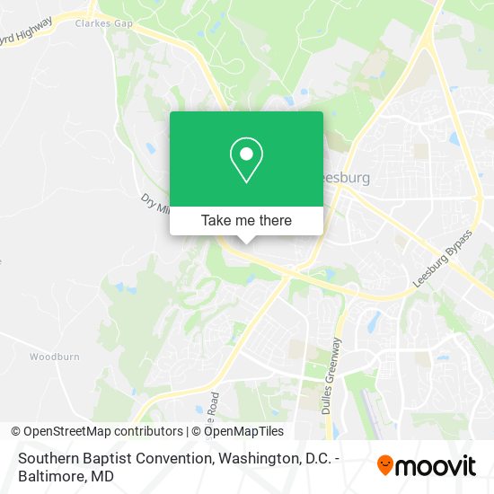 Southern Baptist Convention map