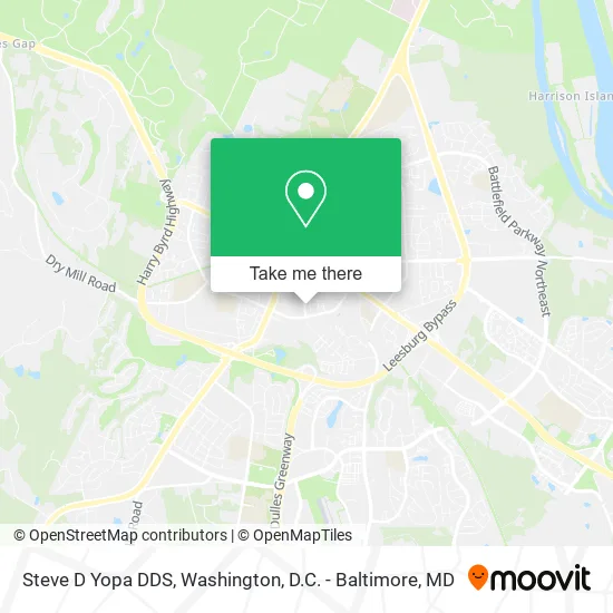 Mapa de Steve D Yopa DDS