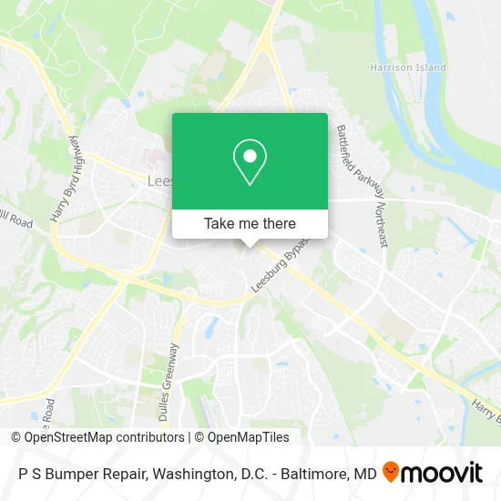 P S Bumper Repair map